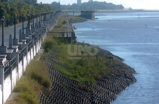 Imágenes de la bajante del río Paraná del 15 de abril.