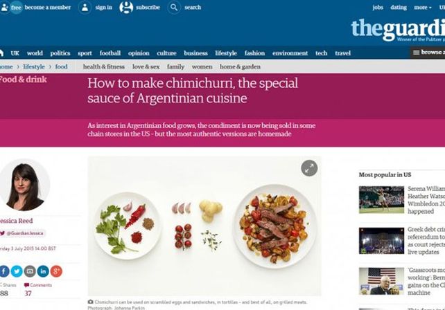 El chimichurri argentino llegó a Estados Unidos y ganó un premio