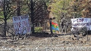 Un joven murió de un disparo en la toma mapuche en Cuesta del Ternero