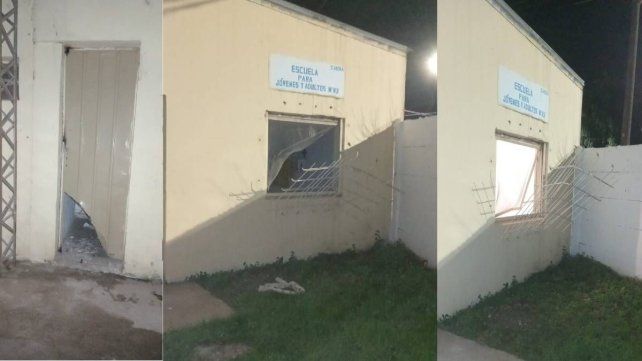 Instalaciones de la parroquia Nuestra Señora de América vandalizada. Instalaciones de la parroquia Nuestra Señora de América vandalizada.