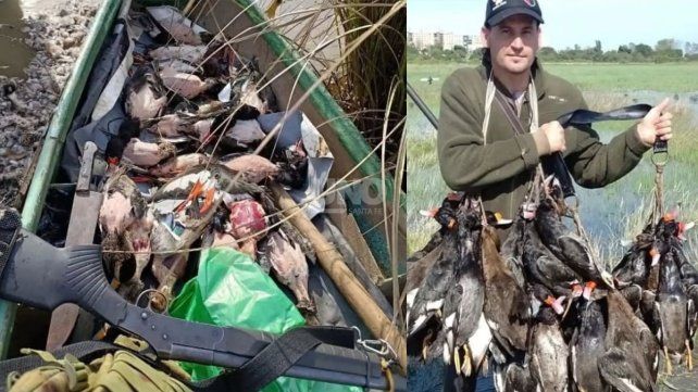 Denuncian por caza ilegal en la Laguna Setúbal a un influencer santafesino: abatía aves protegidas frente a la Costanera