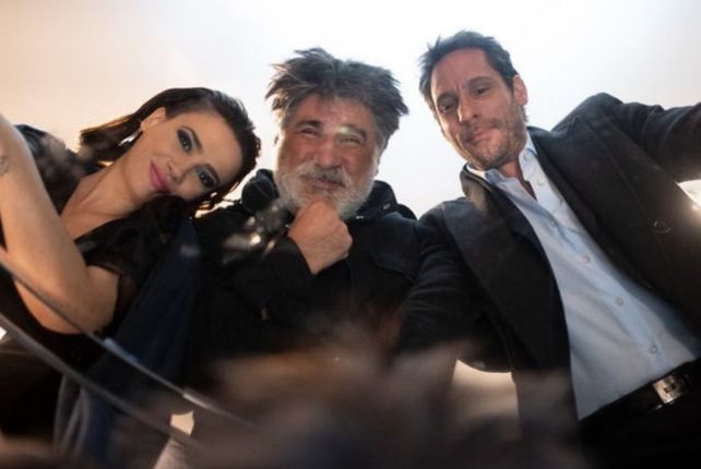 Cid, el director Daniel Barone y Gonzalo Valenzuela.