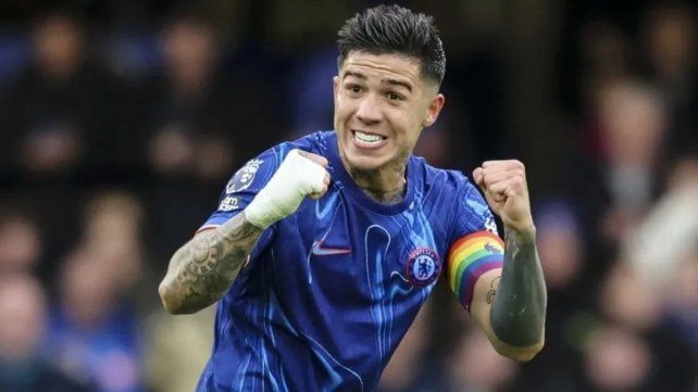 Enzo Fernández llegó a su quinto gol en la temporada.