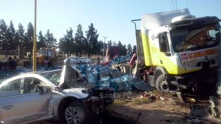 Dramático accidente en San Justo: murió un matrimonio en un choque frontal