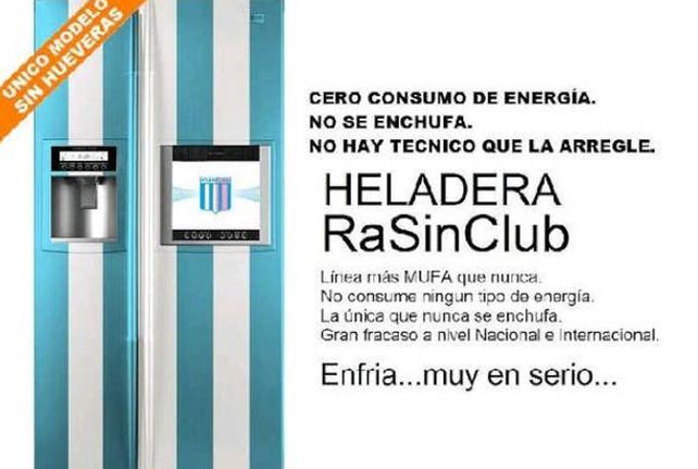 Los afiches gastando a Racing