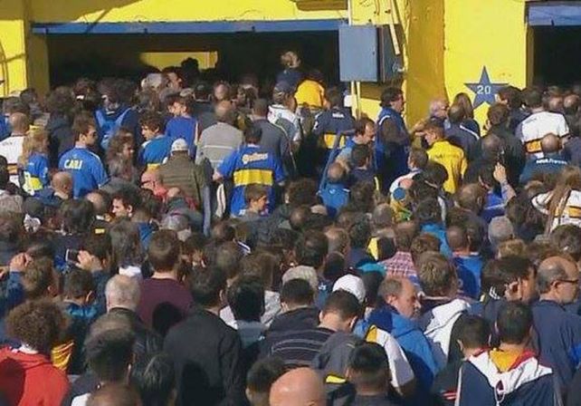 Incidentes en el ingreso a La Bombonera