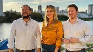 Carlos Olmedo, Carolina Losada y Federico Angelini.&nbsp;