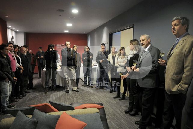Los organizadores de Alta Gama del Litoral durante la presentación del evento.
