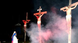 Con 100 actores. En el Kilómetro 5 y 1/2 harán una de las iniciativa más convocantes: el Vía Crucis Viviente.