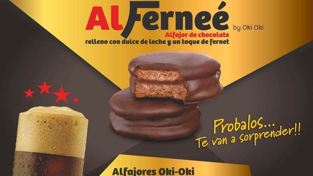 Un santafesino y un cordobés crearon el alfajor con gusto a fernet