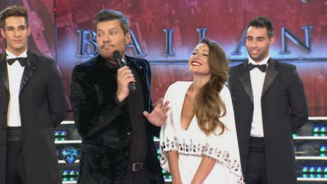 Pampita y Tinelli en la presentación del jurado de Bailando por un sueño.