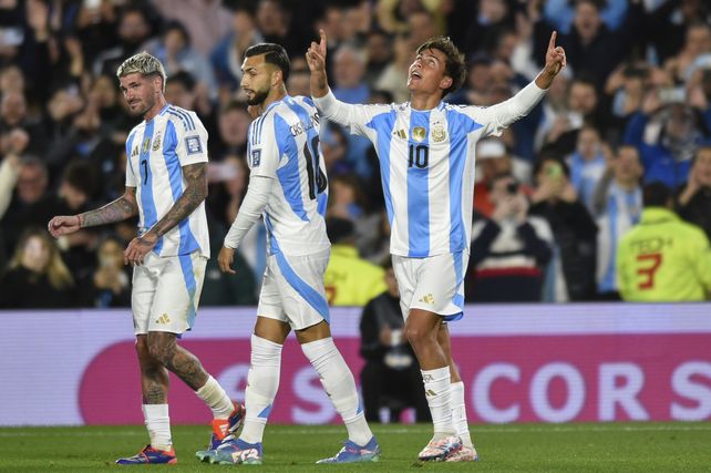 Paulo Dybala volvió a la selección después de un largo tiempo. Ingresó en el final y se dio el gusto de convertir.
