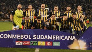 Arriba: Jorge Broun, Mauricio Martínez, Carlos Quintana, Agustín Sandez, Facundo Mallo y Enzo Copetti. Abajo: Jaminton Campaz, Emanuel Coronel, Maximiliano Lovera, Franco Ibarra y Jonatan Gómez.
