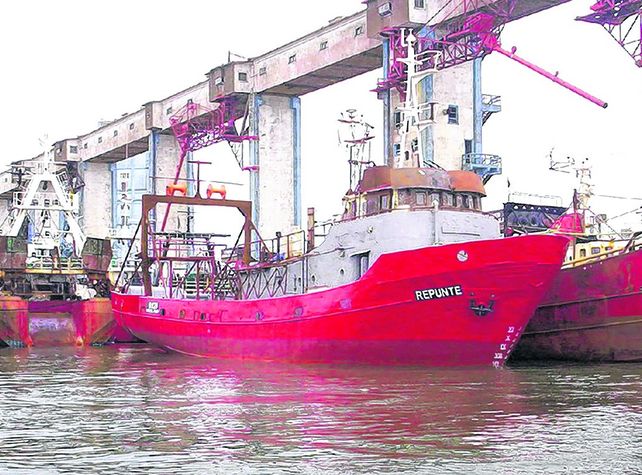 pesquero repunte. El buque naufragó anteayer
