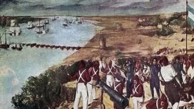 Uno de los lienzos en los que quedó grabada la batalla de Punta Quebracho