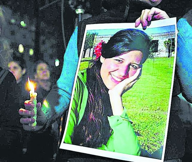 marchas. La foto más conocida de la joven