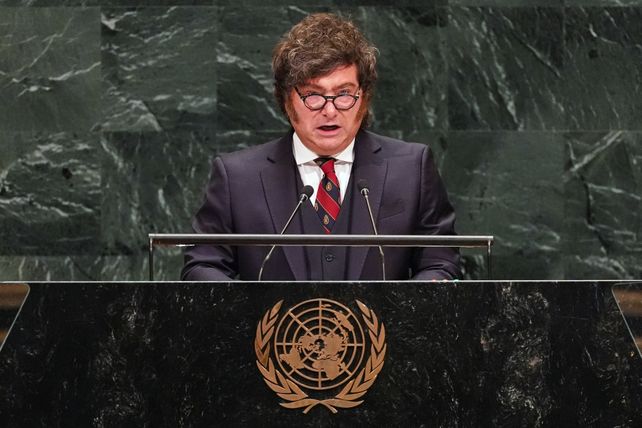 Javier Milei pronunció su discurso este miércoles al mediodía.