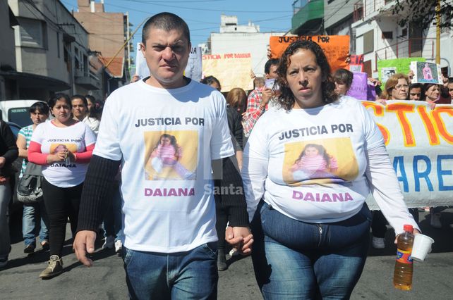 La marcha realizada por familiares y amigos de Diana.