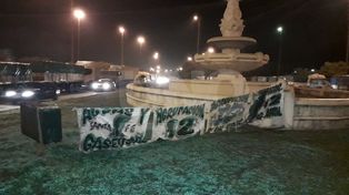 Calzada reducida en la ruta nacional Nº 168 por el paro de Camioneros