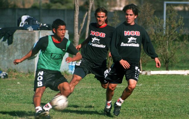 El Billy junto a Mauro Rosales y Leo Ponzio.