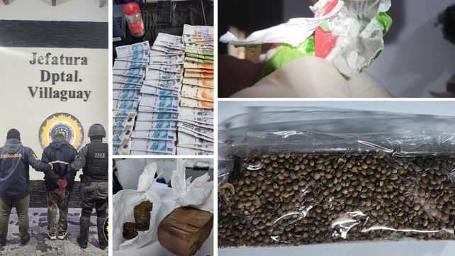 En un allanamiento en Villaguay se secuertó drogas