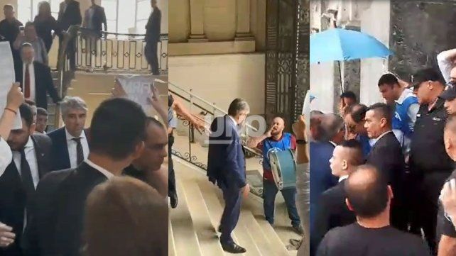 Máxima tensión en Tribunales: empleados judiciales increparon a los ministros Bastia y Cococcioni