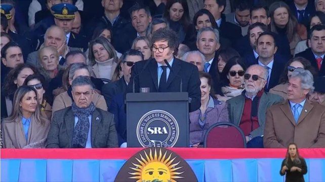 Javier Milei en La Rural: Cuando al campo le fue bien al país le fue bien
