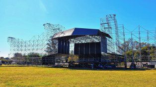 El escenario ubicado en el Campo de los Deportes, donde volverá La Renga tras 25 años.