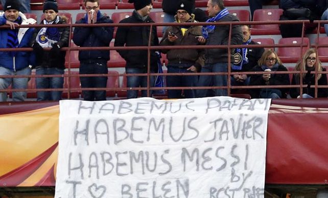 En el estadio del Inter de Milán