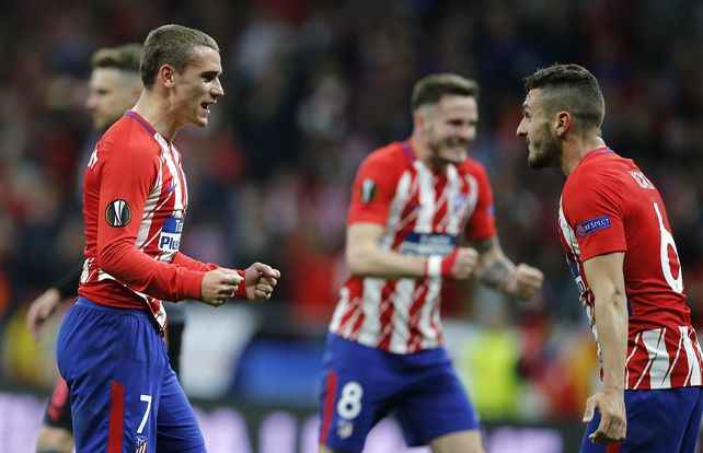 Atlético Madrid y Olympique de Marsella, finalistas de la Europa League