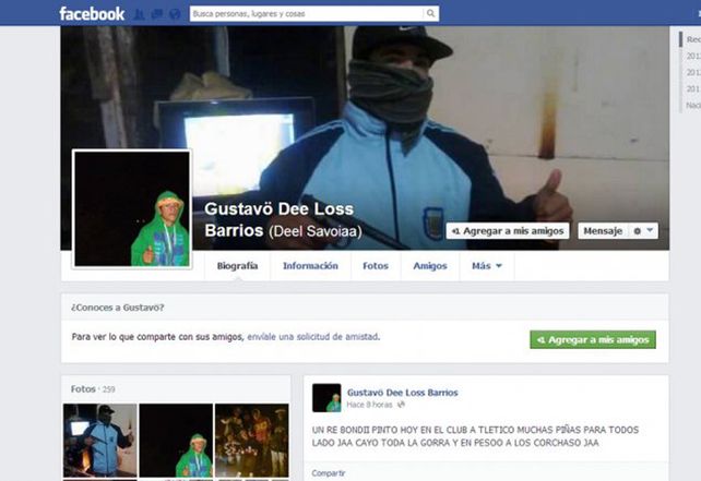 Creó un post donde escracha a delincuentes mostrando sus cuentas de Facebook