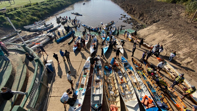 La regata de remo que organiza el Rosario Rowing Club tendrá un recorrido de 20 kilómetros.