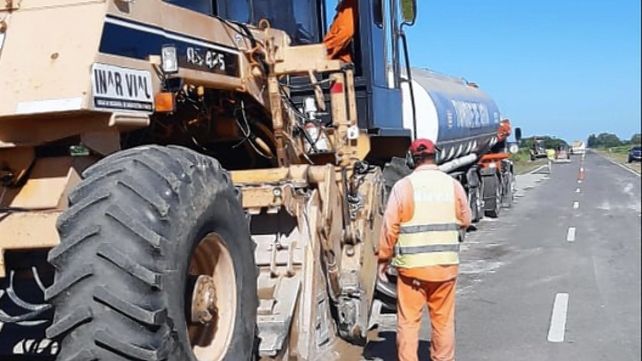 Se ejecutan más de 400 kilómetros de obras de bacheo en seis rutas del territorio provincial