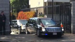 Causa furor el video de la limusina de Obama trabada en una rampa