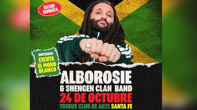 Alborosie, referente mundial del reggae, llega a Santa Fe