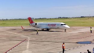 Una nueva Línea aérea hace su viaje inaugural en Sauce Viejo