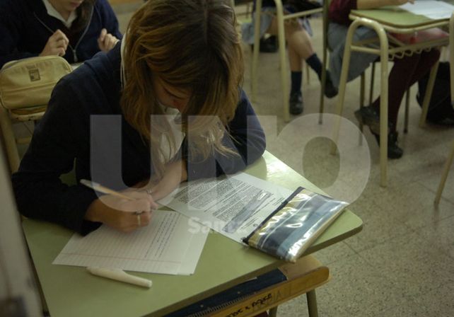 Un proceso. En la escuela secundaria se insta a los educadores a no basarse solo en la prueba final / Foto: Archivo Uno Santa Fe