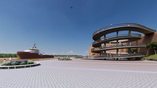 Maqueta de los nuevos muelles del Parque España. El proyecto convocó a seis oferentes y se estima que este mismo mes se haga la adjudicación.