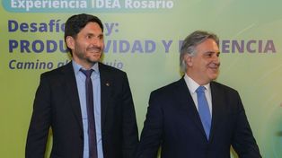 Maximiliano Pullaro y Martín Llaryora, dos protagonistas del armado de los gobernadores que se presenta como una alternativa a Javier Milei.&nbsp;