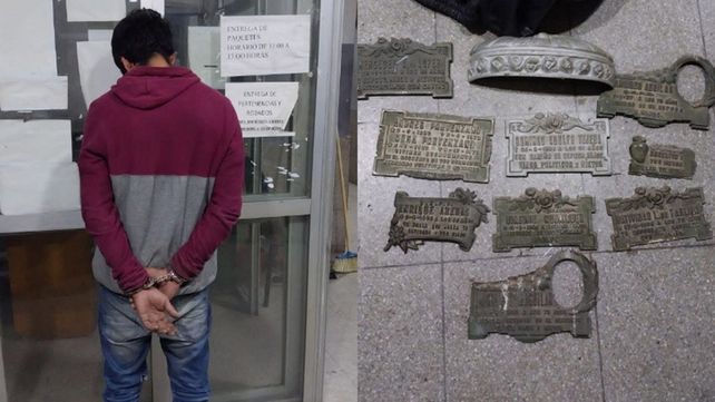 Robo en el cementerio La Piedad: un policía recibió un balazo en una pelea con un ladrón