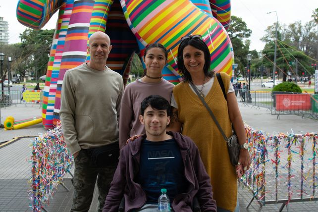 Yamile Díaz, Dante, Frida y Alberto Spinozzi  