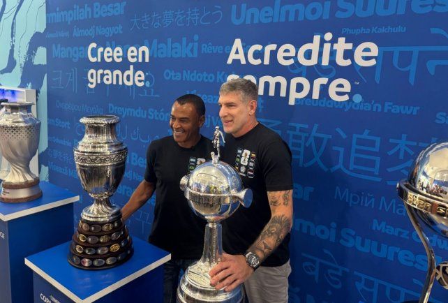 Cafú y Martín Palermo fueron la atracción de muchos argentinos en Miami