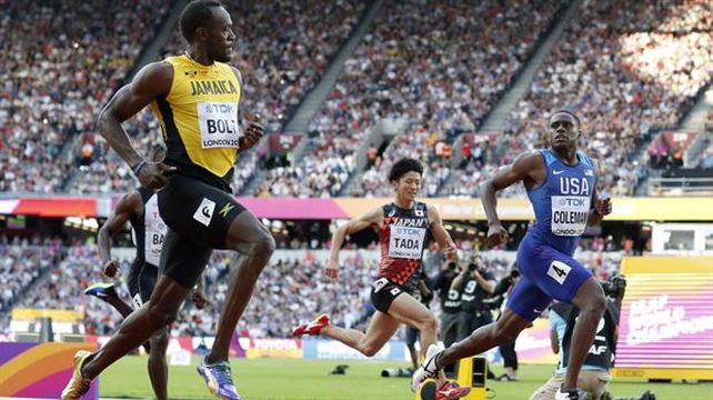 Usain Bolt fue segundo en su penúltima carrera