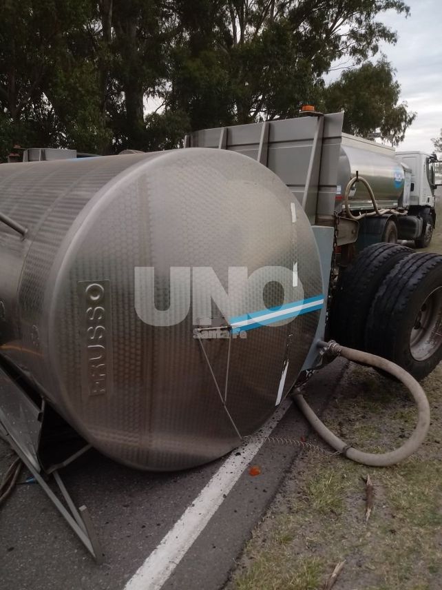 Franck: volcó un camión con semirremolque en la ruta provincial 6