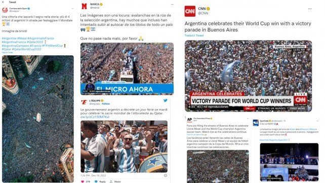 Cómo reflejan los medios del mundo la locura por la Scaloneta