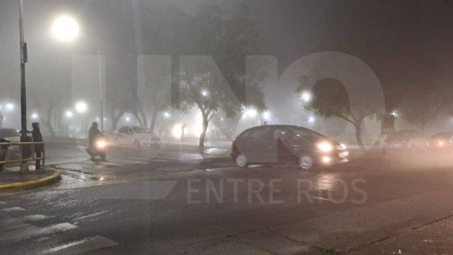 Densa niebla cubre nuevamente el territorio entrerriano