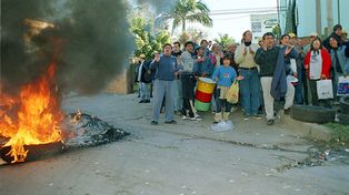Reclamo de los trabajadores en 2003.&nbsp;