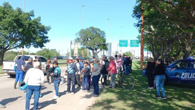 Corte de pescadores en la ruta 168
