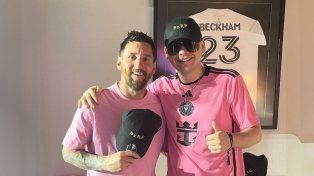 Messi y Bizarrap posaron juntos en la previa al partido de Inter Miami.&nbsp;