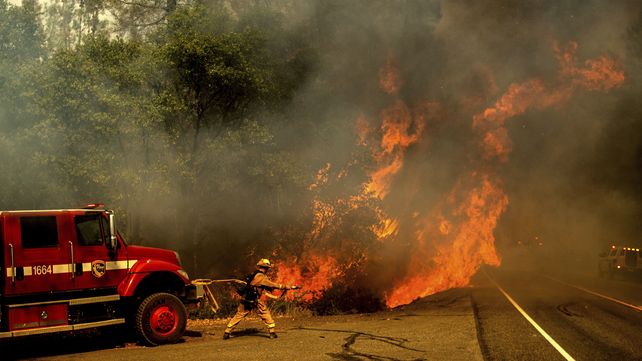 Incendios forestales fuera de control azotan grandes regiones de California